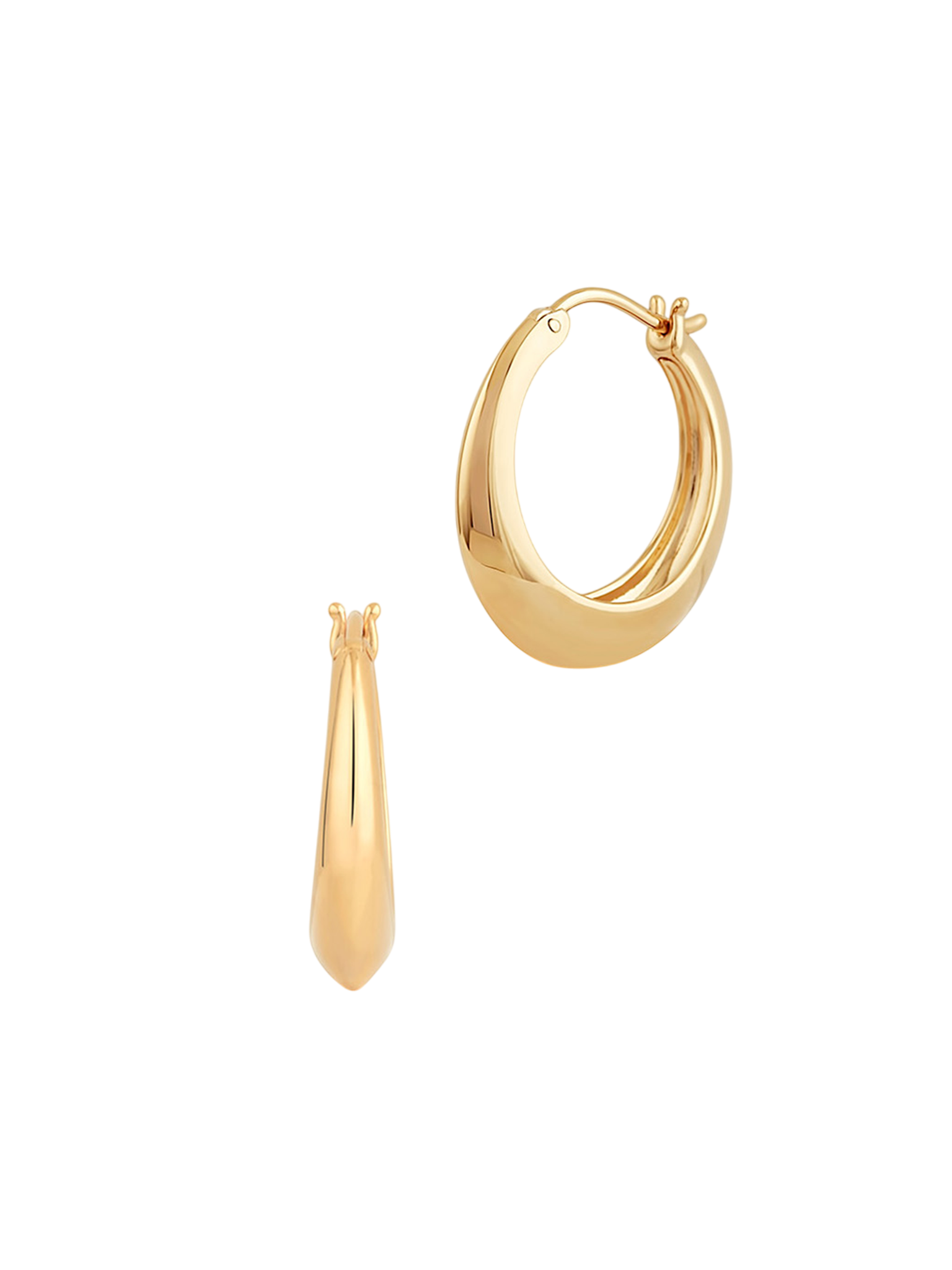 Signature chunky tapering hoops